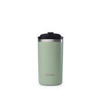 QWETCH - Travel Mug Isotherme - Vert Tilleul 350ml - Thermo Café & Thé en Inox - 6h Chaud et 12h Froid - Étanche, Mug de voyage