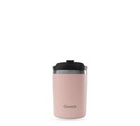 QWETCH - Travel Mug Isotherme - Rose Pastel 240ml - Thermo Café & Thé en Inox - 6h Chaud et 12h Froid - Compacte & Étanche, Mug de voyage