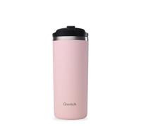 QWETCH - Travel Mug Isotherme - Rose Pastel 470ml - Thermos Café & Thé en Inox - 6h Chaud et 12h Froid - Sans BPA, Étanche, Mug de voyage