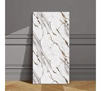 QWEZXCSA Autocollants pour Carrelage en Marbre,Panneaux Muraux Imitation Marbre, Autoadhésifs, pour Cuisine, 60 X 30 Cm, Imperméables, pour Cuisine et Salle de Bain,Style L-30x60cmx10pcs