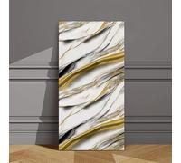 QWEZXCSA Lot de 10 Carreaux Adhésifs Effet Marbre 30X60 CM en Mousse PVC Imperméable Autocollants pour Crédence Cuisine Stickers Carrelage pour Salle de Bain et Panneaux Muraux,Style B-30x60cmx30pcs