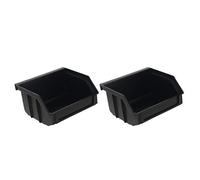 QWFVHJ Boîte de Rangement Suspendue Antistatique, boîte, empilable à Compartiments antistatiques, Dimensions intérieures 70 x 105 50 mm, lot 2