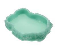 QWFVHJ Bols for reptiles et amphibiens, bol d'eau for reptiles, bol d'eau lumineux for reptiles, bol d'eau for gecko, bol d'alimentation for reptiles, bols de nourriture for reptiles(19.2x13.5cm)