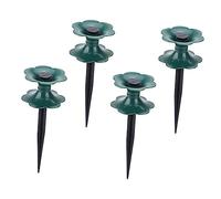 QWFVHJ Guide-Tuyau d'arrosage, protège-Tuyau for parterres de Fleurs, Roue de Guidage for Enrouleur de Jardin, Lot de 4 Pointes for la Protection des Plantes, Organisateur de Fournitures de Jardinage