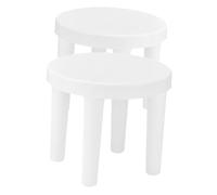 QWFVHJ Marchepieds de Caravane, Repose-Pieds en Plastique, Tabouret léger antidérapant, Ensemble de 2 Petits Repose-Pieds de Salle de Bain