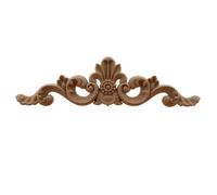QWFVHJ Moulures décoratives en Bois, décalcomanies for Meubles, Appliques en Bois Multi-spécifications for Portes d'armoires, décalcomanies Longues décoratives Naturelles(45cmx12cm)
