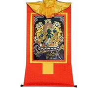 QWFVHJ Peinture sur Rouleau, Rouleau de Soie, Peinture sur Rouleau de Soie, thangka tibétain, Tara Verte, Khadiravani, Peinture thangka tibétaine(Red,Large(85cm*63cm))