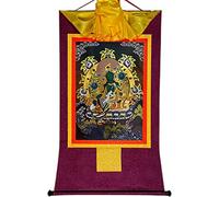 QWFVHJ Peinture sur Rouleau, Rouleau de Soie, Peinture sur Rouleau de Soie, thangka tibétain, Tara Verte, Khadiravani, Peinture thangka tibétaine(Purple,Large(85cm*63cm))