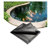QWFVHJ Tapis de piscine pour hors sol, bâche pour dessous de piscine, grand bassin de jardin, cascades, ruisseaux et fontaines, housse noire (9 x 9 m)
