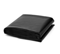 QWFVHJ Tapis de piscine pour hors sol, bâche pour sous-piscine, grande membrane d'étang à poissons épaisseur 0,2 mm, revêtement flexible en polyéthylène haute densité noir (6 x 8 m)
