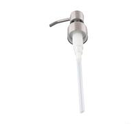 QWFVHJ Tête de Pompe, Distributeur Savon en Acier Inoxydable, Tube 11 cm for Une Distribution sans Effort, Convient aux Bouteilles 28/400(Silver 2CC)