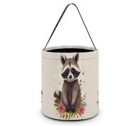 QWHJK Sacs à bonbons, sac fourre-tout à bonbons d'Halloween, seau à bonbons réutilisable, sac fourre-tout tendance, raton laveur, taille unique, Raton-laveur, Taille unique