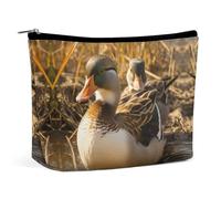 QWHJK Trousse de maquillage de voyage, sac de voyage domestique imprimé canard, sac de maquillage simple, sac cosmétique pour sac à main, canard domestique, taille unique, Canard domestique, Taille