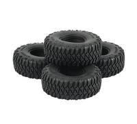 QWHTYO Pneu de Roue RC Voiture Compatible avec Tamiya 1/14 RC Car Tractor Truck 28mm 4Pcs Pneus Tout-Terrain en Caoutchouc Pneus De Roue Épaissir Élargir Les Pneus De Voiture RC