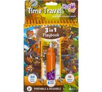 Qwi Toy 3in1 Livre de jeu pour enfants Livre de coloriage sur l'eau - Dessiner avec de l'eau avec un stylo de coloriage sur l'eau, pages dépliantes et autocollants inclus