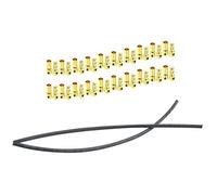 QWinOut 20 Pairs 3.5mm Male & Female Gold Banana Plug Bullet Connector Plug for RC Battery ESC Motor with 80cm Heat Shrink Tube for RC Model ESC Motor Battery for DIY Drone Kit