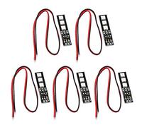 QWinOut 5Pcs RGB 5050 LED Strip Night Light 5V/12V with Dip Switch 30mm Wire for FPV RC 250 Racing Drone DIY Quadcopter Multicopter Helicopter Car Airplane (12V)