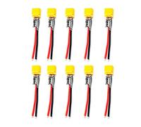 QWinOut XT30 Plug Pigtail Power Wire 100?F Capacitor for Mobula7 HD Sailfly-X TRASHCAN UR85 UR85HD Crazybee F3 / F4 Pro Parts (10 pcs)