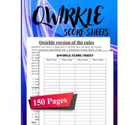 Qwirkle Score Sheets: Tracking Pages For Family Game Nights And Competitive Play
