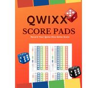 Qwixx Score Pads | Dice Game Score Sheets | Deluxe Qwixx Score Sheets for Scorekeeping. Record Family Board Game Big Points in Color Paper.: Large Print 8.5" x 11" (21.59 x 27.94 cm)