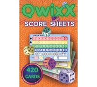 Qwixx Score Sheets: Full Color Score Pads | 420 Games | 6x9 Inches | Multi-colored Replacement Score Cards For Qwixx