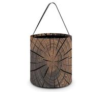 QWJKM Sacs à friandises d'Halloween avec poignées, motif souche d'arbre, sac fourre-tout d'Halloween, sacs à friandises, sacs à bonbons d'Halloween pour fête d'Halloween, 20 x 21 cm, blanc, 20 x 21