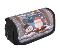 QWJKM Trousse à crayons pour homme et femme - Motif flocon de neige - Trousse à crayons personnalisée de grande capacité - Trousse à crayons esthétique - Organiseur de bureau mignon pour fournitures