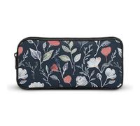 QWJKM Trousse à crayons pour homme et femme - Motif graffiti subtil - Trousse à crayons portable personnalisée - Esthétique - Boîte à crayons - Organiseur de bureau pour bureau, blanc, 8.7x2x4.7