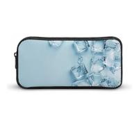 QWJKM Trousse à crayons pour homme et femme - Trousse à crayons portable personnalisée - Esthétique - Boîte à crayons - Organiseur de bureau pour bureau, blanc, 8.7x2x4.7 inches