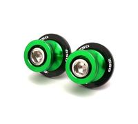 QWLMST Vis de Support Accessoires pour Bras oscillant de Moto avec Patins pivotants pour Ninja 250 300 400 650 1000SX NINJA650 Bras oscillant à Bobine-Green