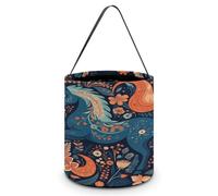 QWNMD Sacs à friandises d'Halloween avec motif poney ludique - Sacs à bonbons réutilisables avec poignées - Sacs cadeaux d'Halloween - Seau à trucs ou friandises - Poney ludique - Taille unique, Poney