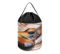 QWNMD Sacs de rangement réutilisables avec cordon de serrage pour organiser certains articles divers, guitares acoustiques aquarelles, 21 x, Guitare acoustique aquarelle, 8.3 X 7.9 inch
