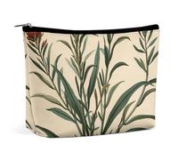 QWNMD Trousse de maquillage Trousse de maquillage Pochette à rouge à lèvres Pochette à fermeture éclair Illustrations botaniques vintage Organisateur imprimé Portable Trousse de toilette Accessoires,