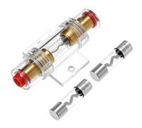 QWORK® 1 Pcs Porte Fusible en Ligne AGU avec 2Pcs Fusibles 100A AGU pour Audio/Alarme/Amplificateur/Compresseurs de Voiture