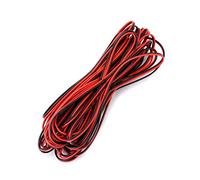 QWORK® 10 Mètres 22AWG Cable Electrique, Câble Rouge Noir À 2 Conducteurs, Câble Electriqu D'extension, Pour Bande Lumineuse Led De Voiture