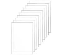 QWORK® 10 Pièces Feuilles Acryliques Transparentes, Plaque Plexiglas Transparent, 13x18cm, Pour Cadre Photo, Projets D'affichage, Peinture