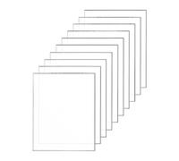 QWORK® 10 Pièces Feuilles Acryliques Transparentes, Plaque Plexiglas Transparent, 25x20cmx2mm, Pour Cadre Photo, Projets D'affichage, Peinture
