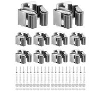 QWORK® 10 Pièces Porte Balai Mural, Porte Outils Mural, Support De Vadrouille, Pour Salle De Bain Cuisine Bureau Placard Jardin Garage