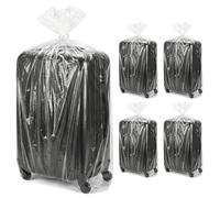 QWORK® 10 Pièces Sacs de Rangement en Plastique Transparent, 100x120cm Sac de Rangement Larges, pour Bagages, Valises, Meubles, Couettes