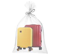 QWORK® 10 Pièces Sacs de Rangement en Plastique Transparent, 100x150cm Sac de Rangement Extra Larges, Sacs Plastique, pour Bagages, Valises, Meubles, Couettes