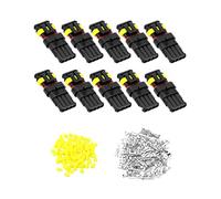 QWORK 10 pièces Voiture Étanche Connecteur Électrique, connecteur 4 broches, connecteur de câble Automobile, pour voiture camion moto