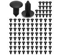 QWORK® 100 Pcs Clips de Fixation Voiture en Plastique, Rivets à Expansion pour Pare-Chocs de Voiture, Diamètre Vis 8mm