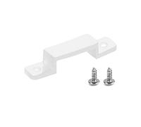 QWORK® 100 Pcs Fixation Ruban LED, Connecteur Bande LED de Silicone 12mm pour la Fixation Étanche SMD 1210 RGB LED Bande de Lumière (Vis Incluses)