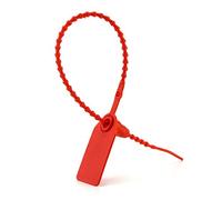 QWORK® 100 Pcs Scellés de Sécurité en Plastique pour Bagages et Rxtincteur (Rouge)