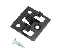 QWORK® 100 Pcs WPC Clips 6mm Acier Inox Decking Clips Decking Fasteners Entretoises Cachées pour WPC/BPC Decking (Vis Incluses)