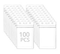 QWORK® 100 pièces porte-cartes verticaux 115x70 mm, pour carte de taille 90 x 60 mm, en plastique épais de 0,56 mm