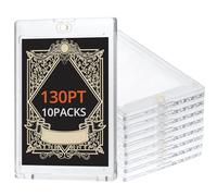 QWORK® 10PCS 130 PT Protèges cartes magnétique, protege carte en acrylique