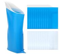 QWORK® 12 pièces 700 ML Sacs à Urine d'urgence, Sacs à Urine jetables, Super absorbants, Unisexes, idéaux pour Les Voyages, Le Camping, Les embouteillages, Les activités de Plein air