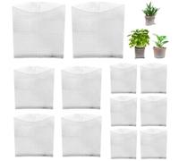 QWORK® 12 Pièces Filet Métallique Anti-campagnols, Sacs en Maille Métallique pour Plantes Protection Racines, pour Arbres, Fleurs, Légumes