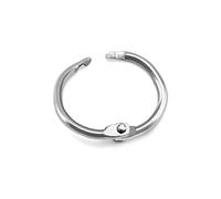 QWORK 120 Pcs Anneaux de Reliure, 20mm Anneau Métalliques Anneaux Feuilles Mobiles pour Cahier Scrapbooking Livre Classeur Porte-Clés Bricolage